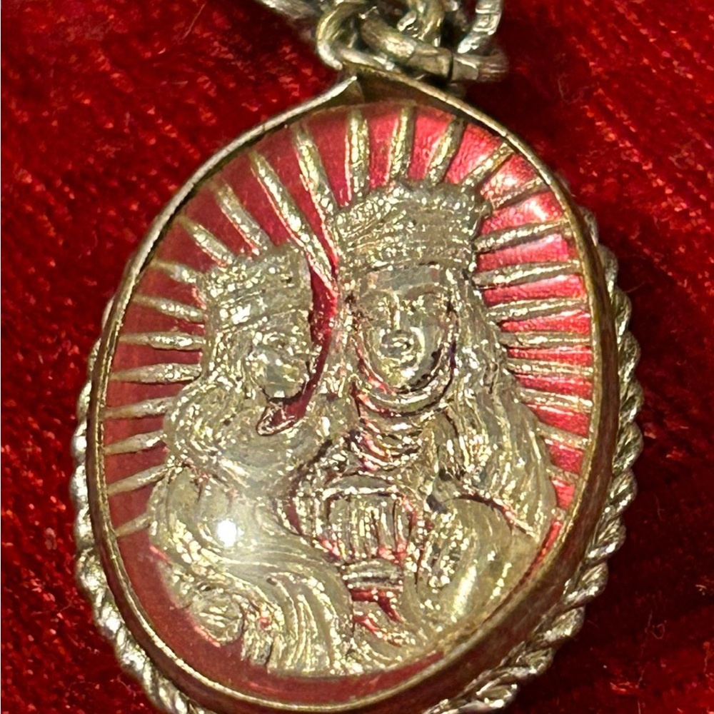 Vintage St.Anne’s Mercury Glass Pendant